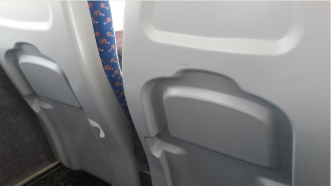 When some of the 1980s Sprinter trains had their mid-life refurbishments the seatback tables were removed presumably to reduce maintenance as they broke easily. Sadly, the passengers' needs were less important to the train operator
