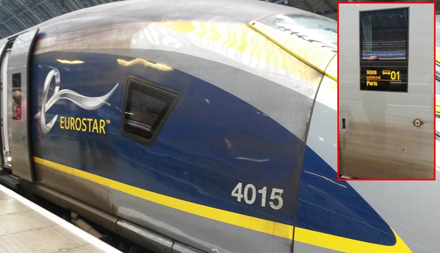 [Eurostar]It is disappointing that Eurostar does not clean the outside of their trains properly and allow them to enter passenger service at the start of the day in a dirty state