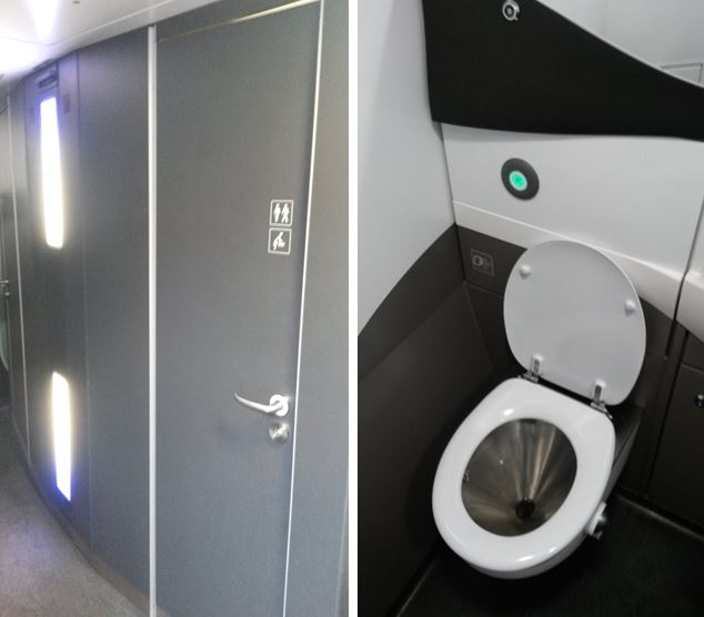 [Eurostar]The new Eurostar e320 trains have modern toilets and wash basins unlike the older e300 trains
