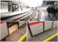 [Vienna]New curved platforms are rarely allowed because of the inevitable gap (as train carriages are not curved) but on historical stations such as Hietzing, which was part of the 19th century Vienna Stadtbahn and converted into the U4 U-Bahn line in 1981, the risk to passengers can be avoided with 'gap fillers' that open and close with the doors. Not all trains have this feature yet