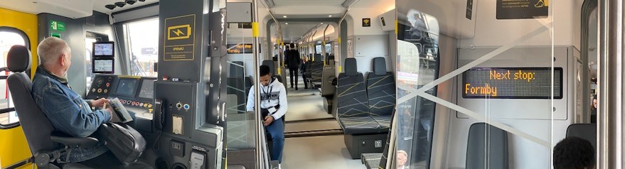 The new battery electric bi mode train prototype for Merseyrail.  I would suggest “Next stop Skemersdale” as a key Railfure campaigning objective!